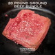 20 lb Ground Beef Bundle - 90%+ lean